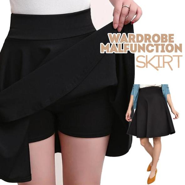 Malfunction-Free Skirt Over Shorts Set