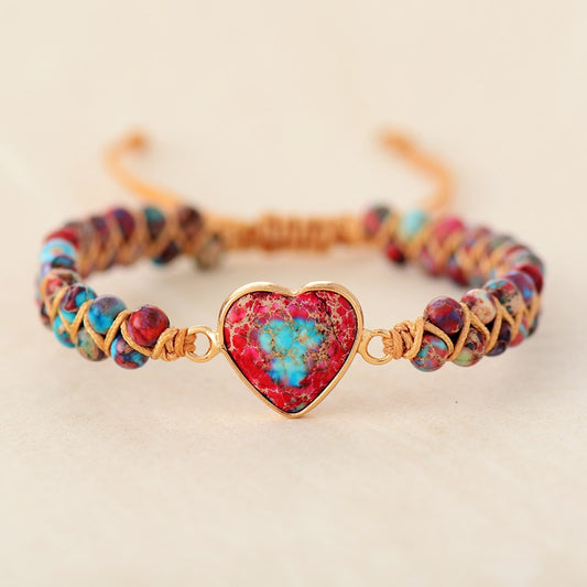 Japer Heart - Natural Stone Bracelets