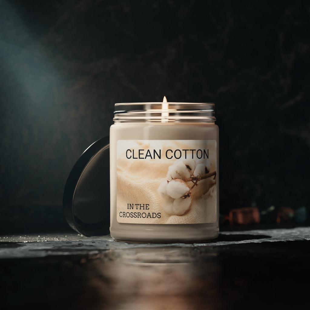 Clean Cotton Scented Soy Candle, 9oz